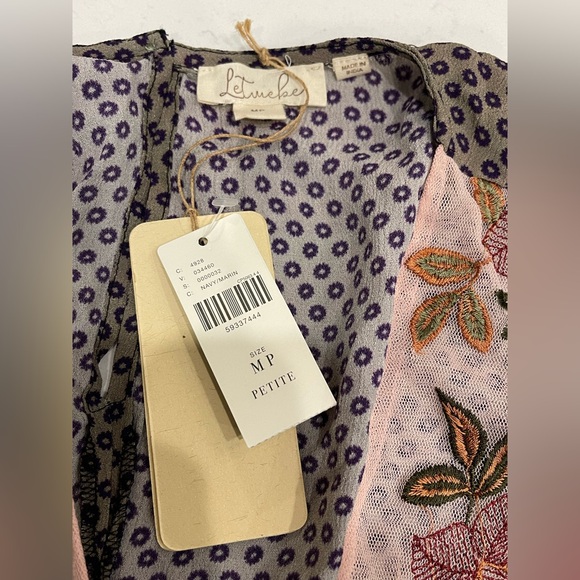 NWT Anthropologie Let Me Be Debra Floral Midi Dress Size MP Small Petite - Picture 12 of 15
